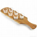 wood cup holder wooden beer wine glass