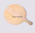 Wooden Kitchen Accessories Round Wood Pizza Serving Tray 2