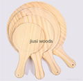 Wooden Kitchen Accessories Round Wood Pizza Serving Tray 3