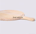 Wooden Kitchen Accessories Round Wood Pizza Serving Tray 4