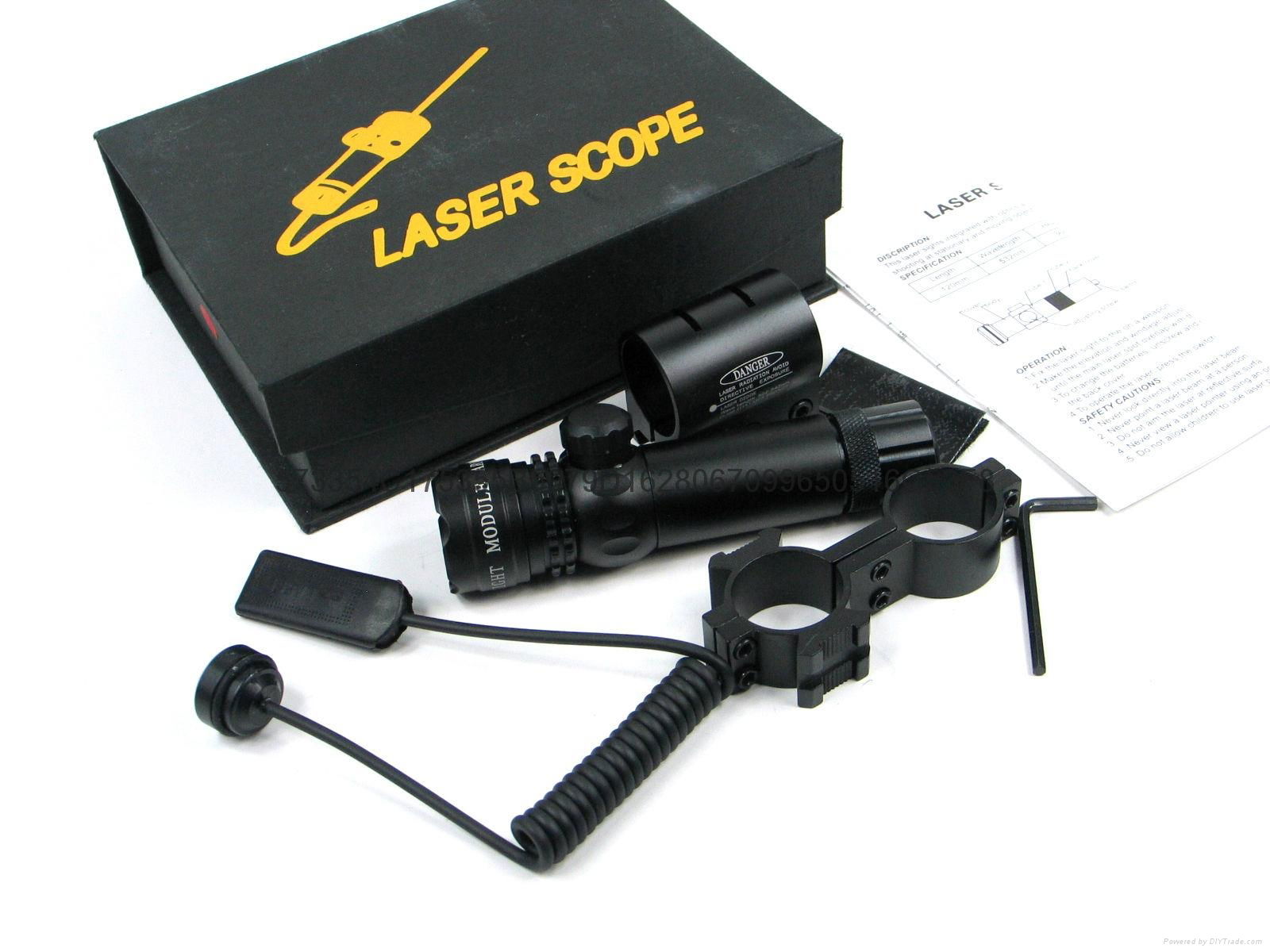 Fixed-focus continuous output standard 20mw green laser sight 4