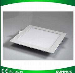 3W  6W 9W slim square led panel light 