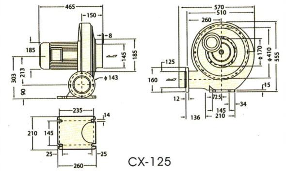 廣東中壓鼓風機 CX-125 2