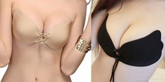 Lala  invisible pushup adhesive bra strapless