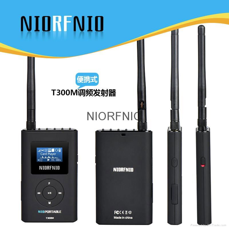 尼罗厂家直销手持0.3WFM调频发射机便携式调频广播设备