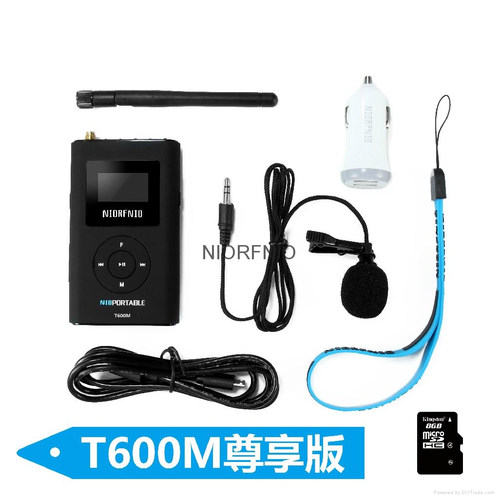 厂家供应尼罗 T600M 车载MP3便携式调频发射机准CD音质高保真立体声 2