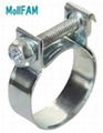 Nut bolt hose clamps