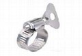 Butterfly screw hose clamps