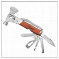 12 in1 Large Size Camping Multi Purpose Tool Outdoor Survival Hammer 4