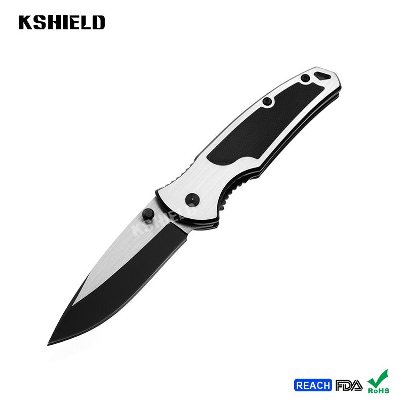 Aluminum Handle Mini Stainless Steel Tactical Foldable Folding Camping Knife for