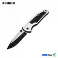 Aluminum Handle Mini Stainless Steel Tactical Foldable Folding Camping Knife for