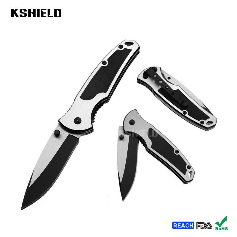 Aluminum Handle Mini Stainless Steel Tactical Foldable Folding Camping Knife for 3