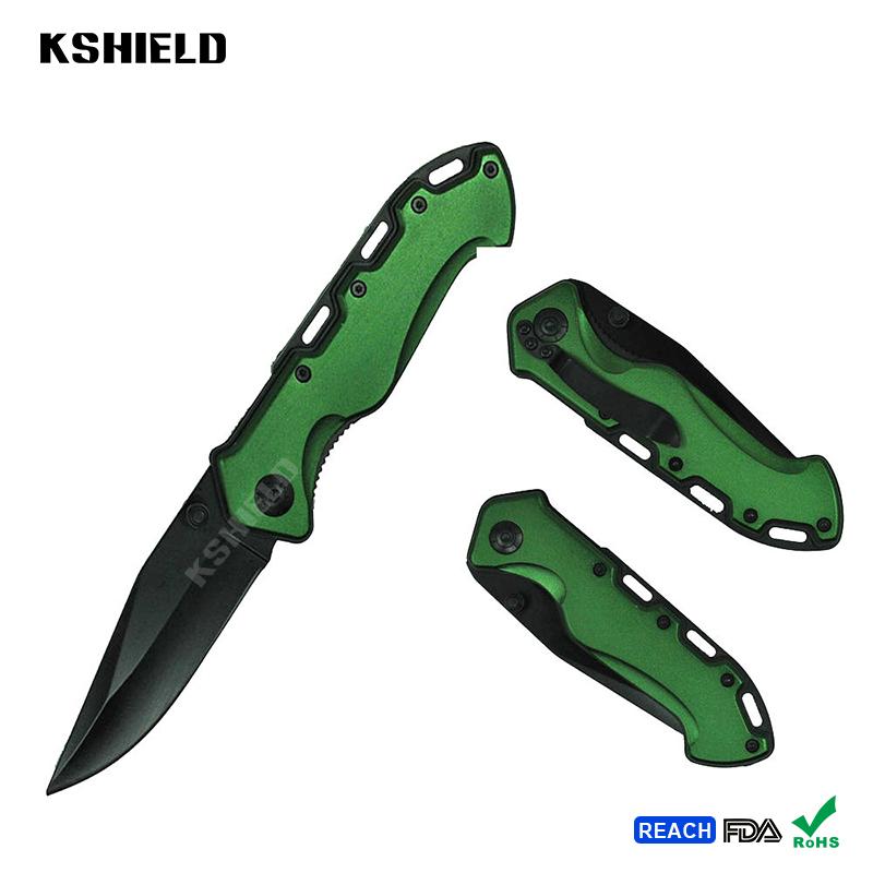 Fashion Handy Folding Coating Blade Knives with Belt Clip 2