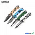 Full Colorful Printing Stainless Steel Folding Pocket Knife with Belt Clip 5
