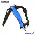 Wholesale Outdoor D-Shape Aluminum Steel Rock Climbing Carabiner 1