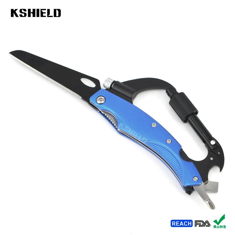 Wholesale Outdoor D-Shape Aluminum Steel Rock Climbing Carabiner 2