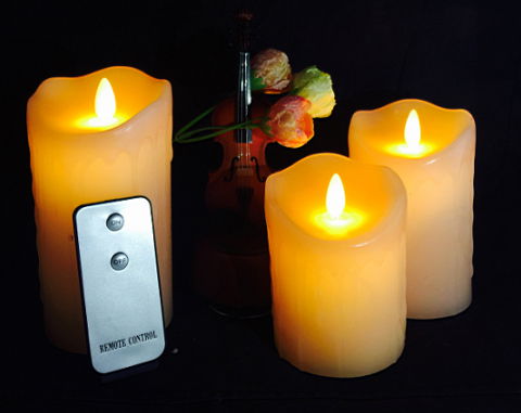 HC-010 charging yellow light swinging candle LED Candle Gift