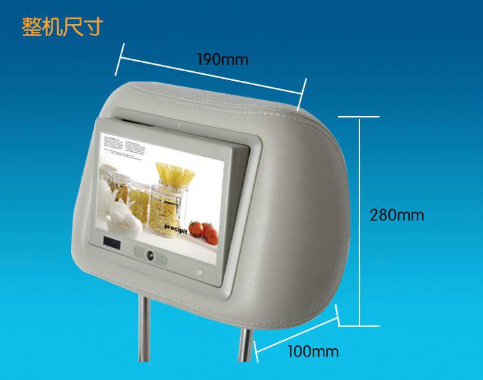 工廠供貨 超薄頭枕車載顯示器  5