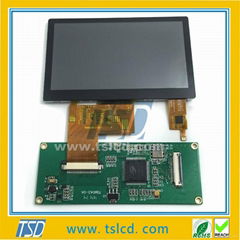 480x272 lcd module 4.3inch LCD display with Capacitor or Resistor touch panel