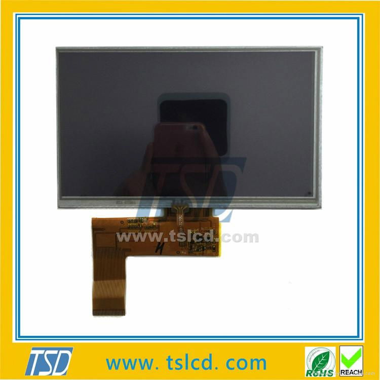 800*480 7" tft lcd display 12 O'clock lcd module with touch screen 3