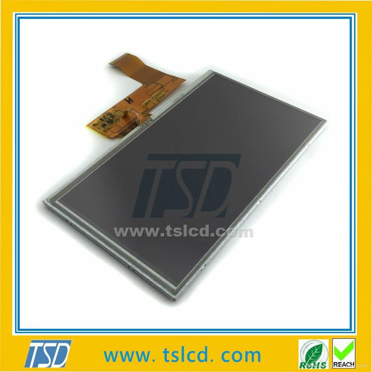 800*480 7" tft lcd display 12 O'clock lcd module with touch screen 4