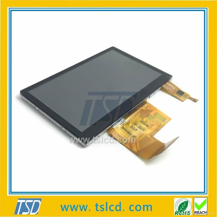 High quality touch screen lcd 480*272 resolution 4.3 inch tft lcd display 3