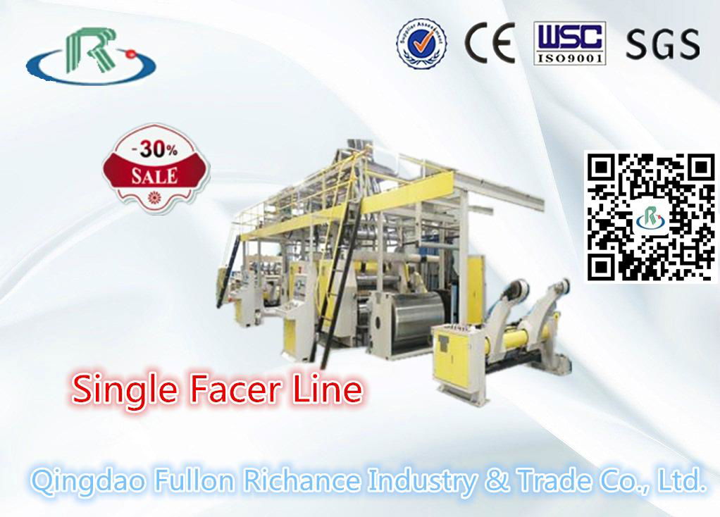 2000W Single-Face Corrugated Paperboard Making Machine