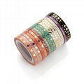 New arrival 16 pieces skinny foil gold slim washi tape wholesale tape 1