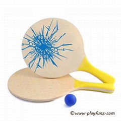 Classic Beach Tennis Wooden Smashball Set