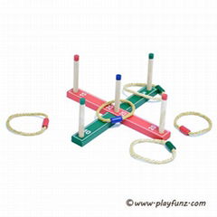 Wooden Quoits,Wooden Ring Toss Game