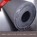 rubber sheets with cotton fabric insertion