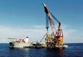 rent floating crane 3500t crane barge