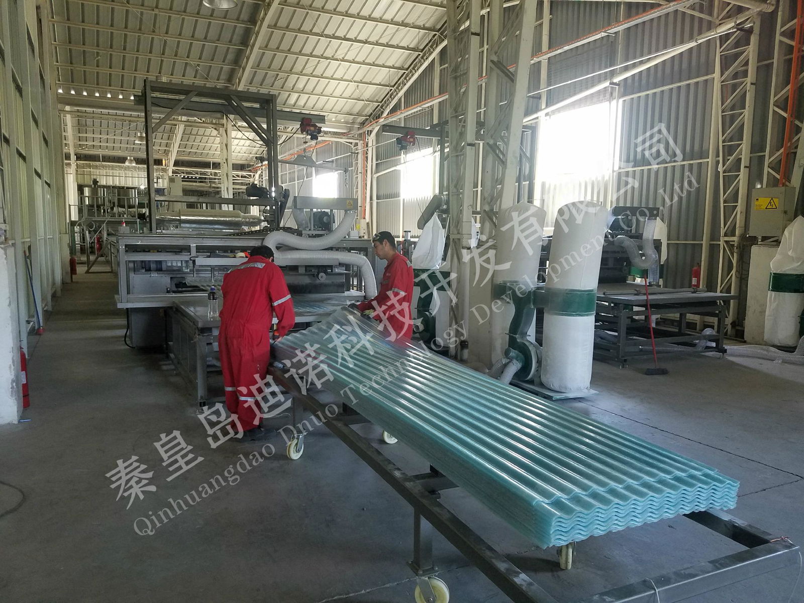 FRP fiberglass flat sheet making machine 2