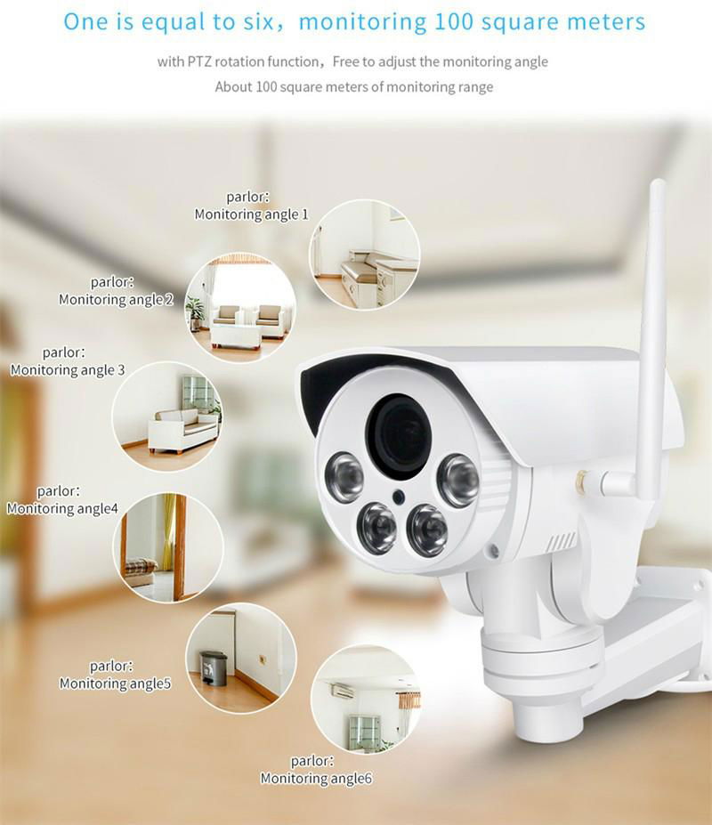 1.3MP HD 4X Zoom PTZ home guard security ip camera and infrared thermal camera 3