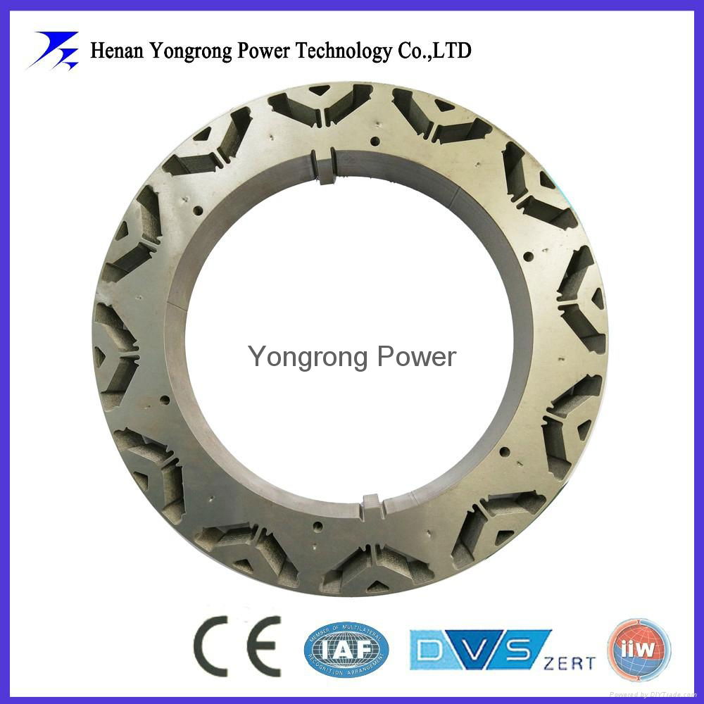 silicon steel stator laminated iron core for permanent motor and