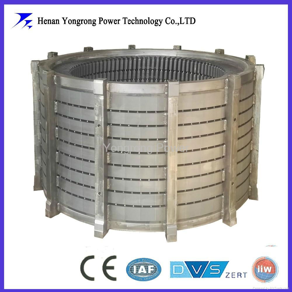 silicon steel stator and rotor laminated core for high  voltage wind generator