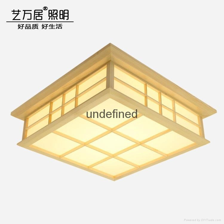 Japanese style wooden ceiling lamp Tatami lamp 3