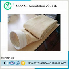 Cement plant bag filter custom dust bag pps filter bag with free sample