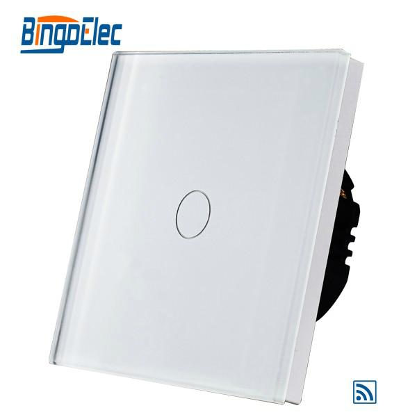 1 gang 1 way remote control touch wall switch 2