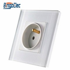 glass panel french wall socket