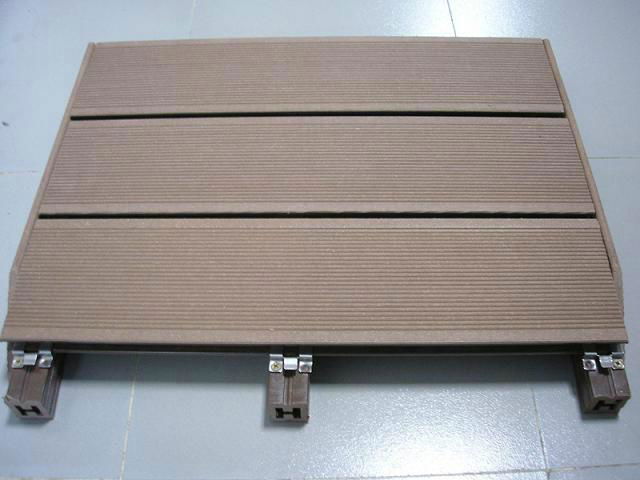 High quality wood plastic composite made WPC outdoor decking, 3