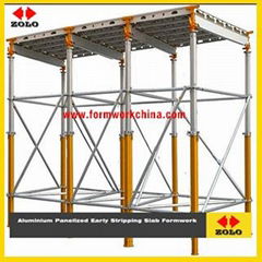 Zolo Aluminium Panelized Early Stripping Slab Formwork 