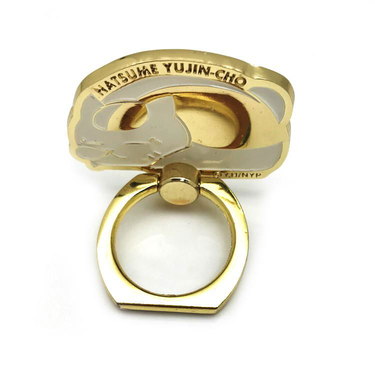 Custom new design metal gold finger ring holder for mobile phone 3