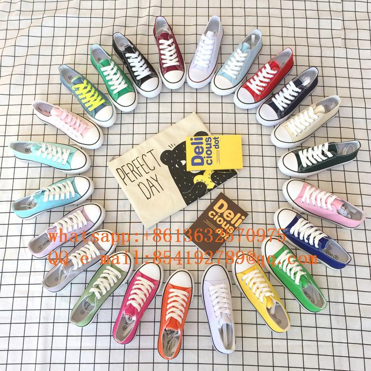 Colorful Fashion  plimsolls Canvas shoes 