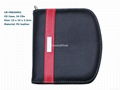 CD Case 24CDs  waterproof PU leather Zip