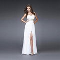 Flowing Sheath Column Sweetheart Neckline Strapless Floor-length High- 5