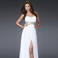 Flowing Sheath Column Sweetheart Neckline Strapless Floor-length High- 3