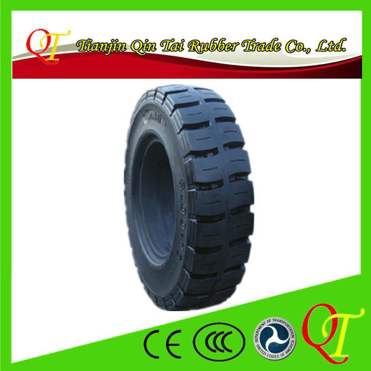 Anti wet and slippery and good wear resistance 7.00-9 solideal tires for forklif 5