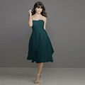 Empire Sweetheart Knee-length Chiffon Two-layer 2