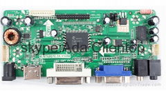 High performance 2048×1152 FHD HDMI+DVI+VGA LCD controller board